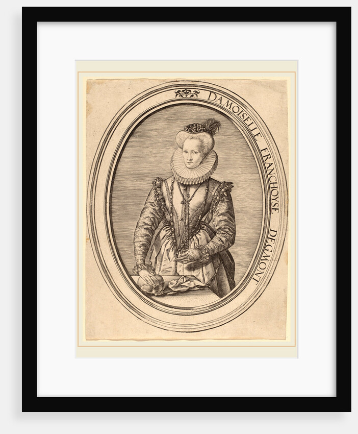 Countess Francoise d'Egmond, 1580 by Hendrik Goltzius