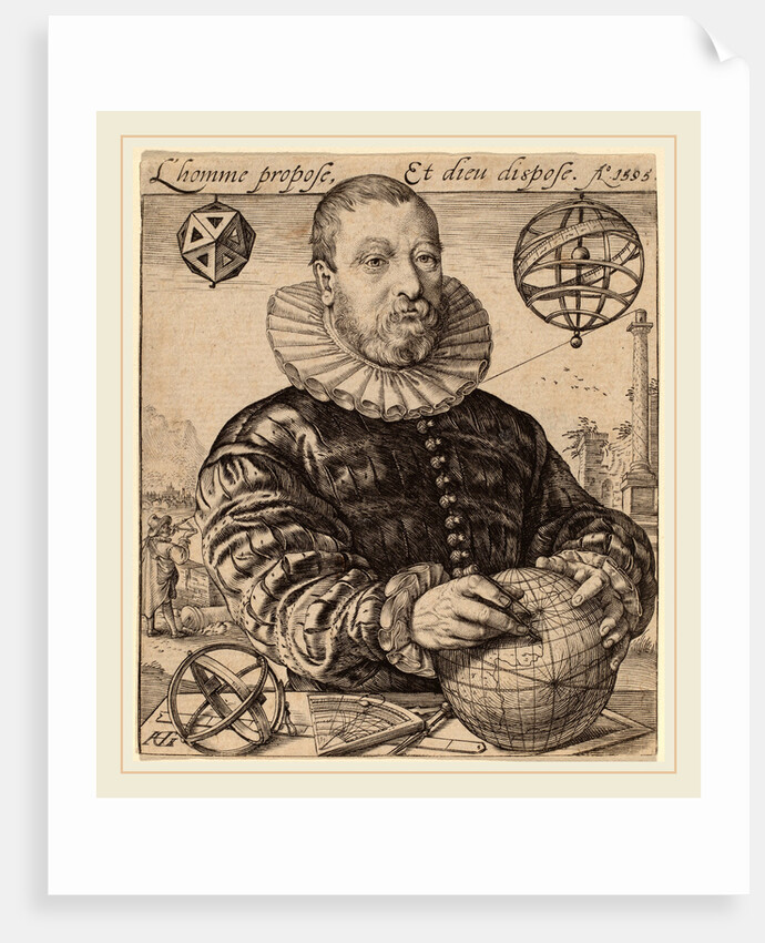 Nicolaus Petri van Deventer, 1595 by Hendrik Goltzius