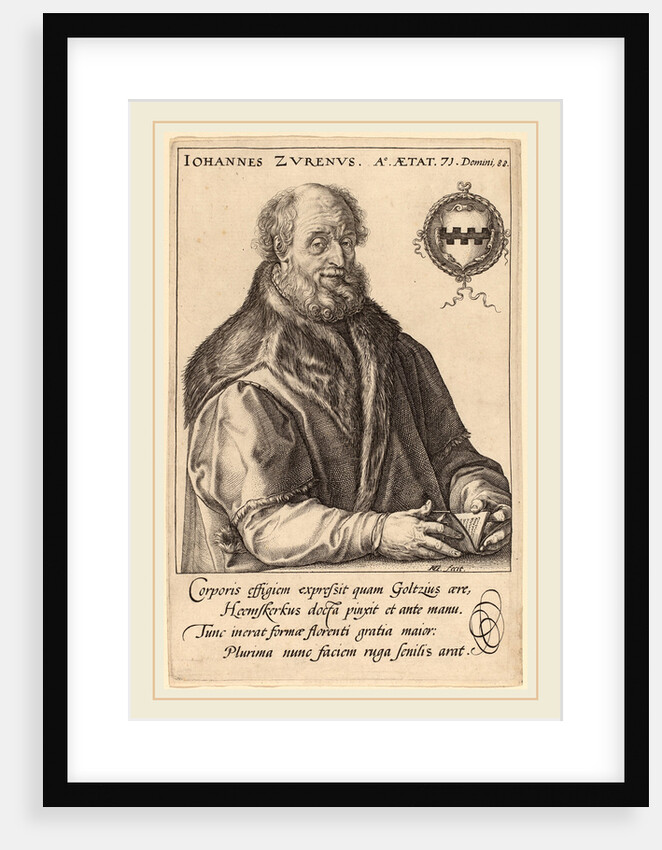 Johannes Zurenus, 1590 by Hendrik Goltzius