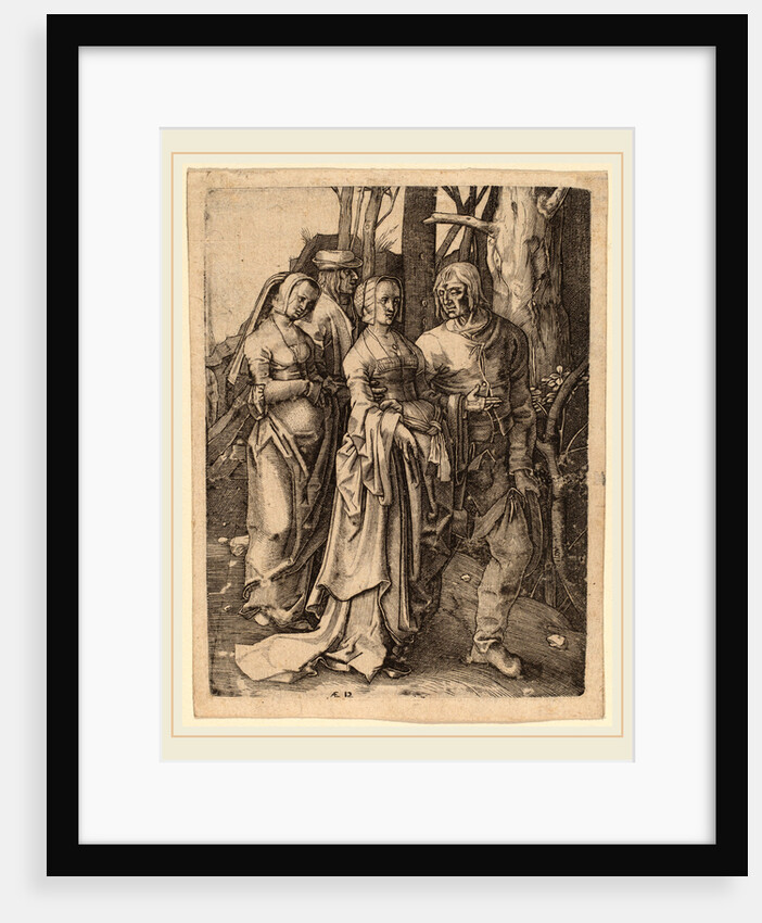 The Two Couples in the Forest by Hieronymus Wierix