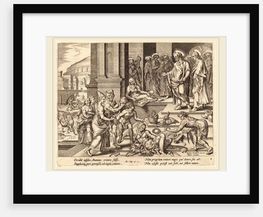 The Deaths of Ananias and Sapphira by Philip Galle
