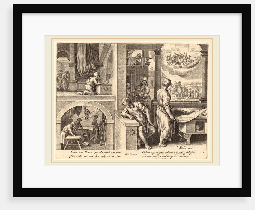 The Vision of Saint Peter by Philip Galle