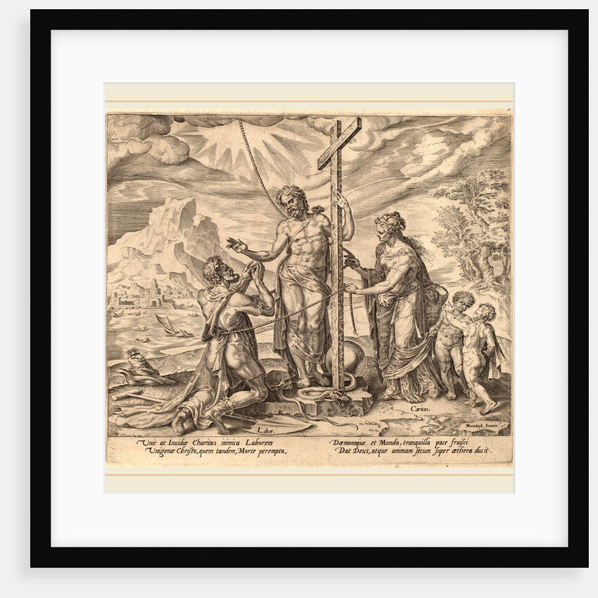 The Diligent Worker United with Christ after Death, 1572 by Philip Galle