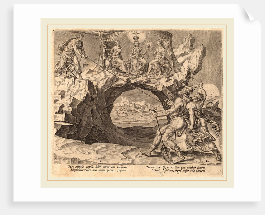 The Diligent Worker Aspiring to the Rightousness of the Lord, 1572 by Philip Galle