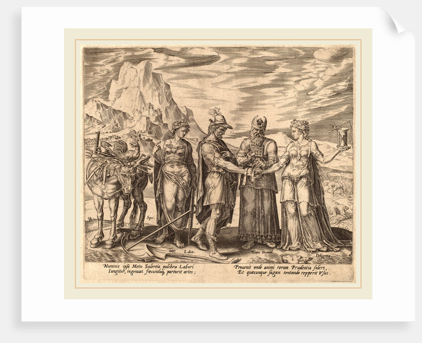 The Marriage of Labor and Diligence, 1572 by Philip Galle