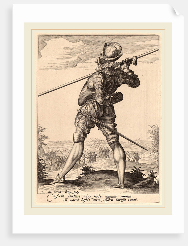 Pikeman, 1587 by Jacques de Gheyn II