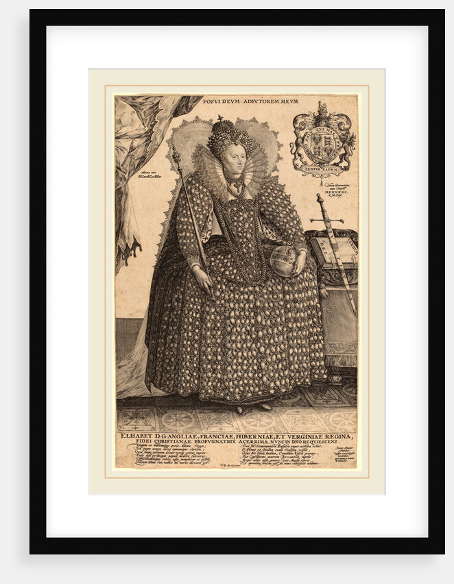 Elizabeth, Queen of England by Crispijn de Passe I