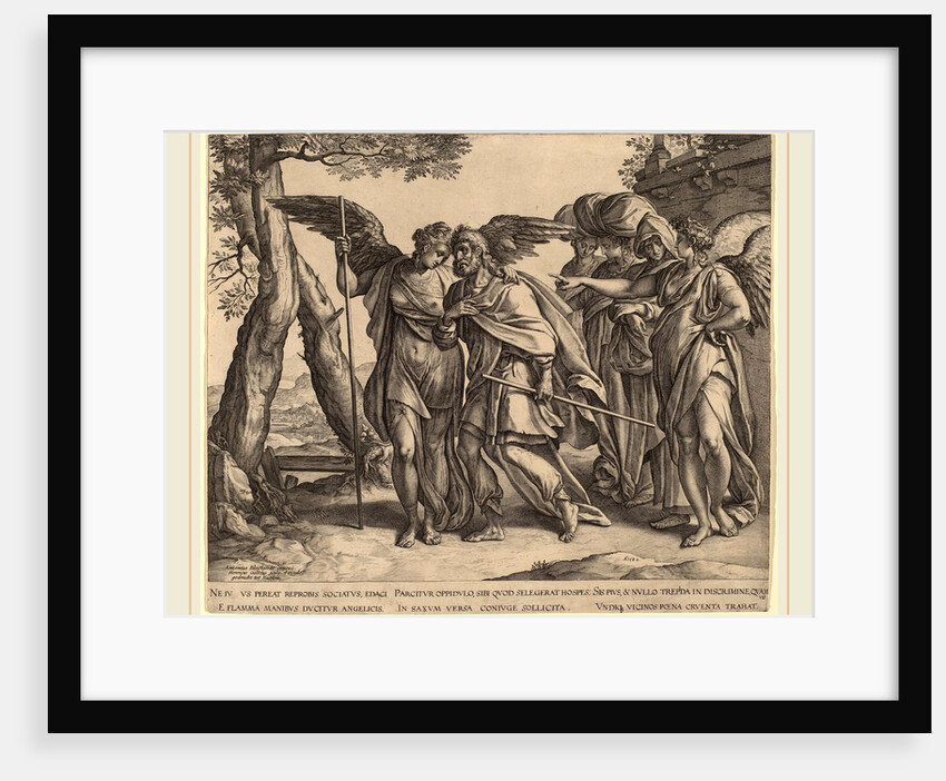 Lot and His Daughters Leaving Sodom, 1582 by Hendrik Goltzius