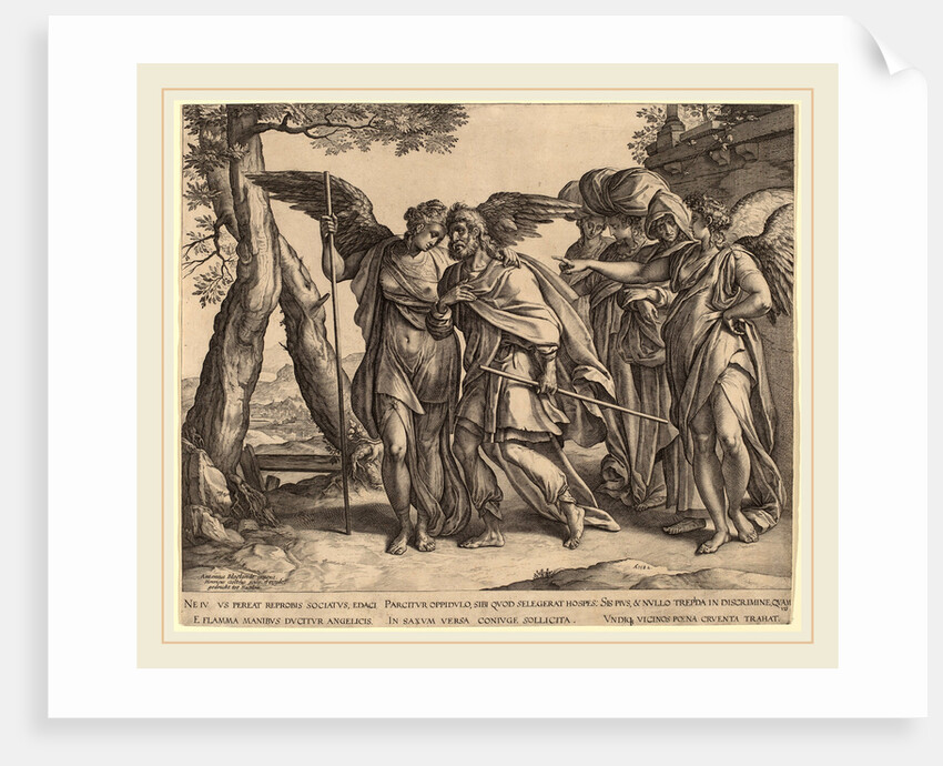 Lot and His Daughters Leaving Sodom, 1582 by Hendrik Goltzius