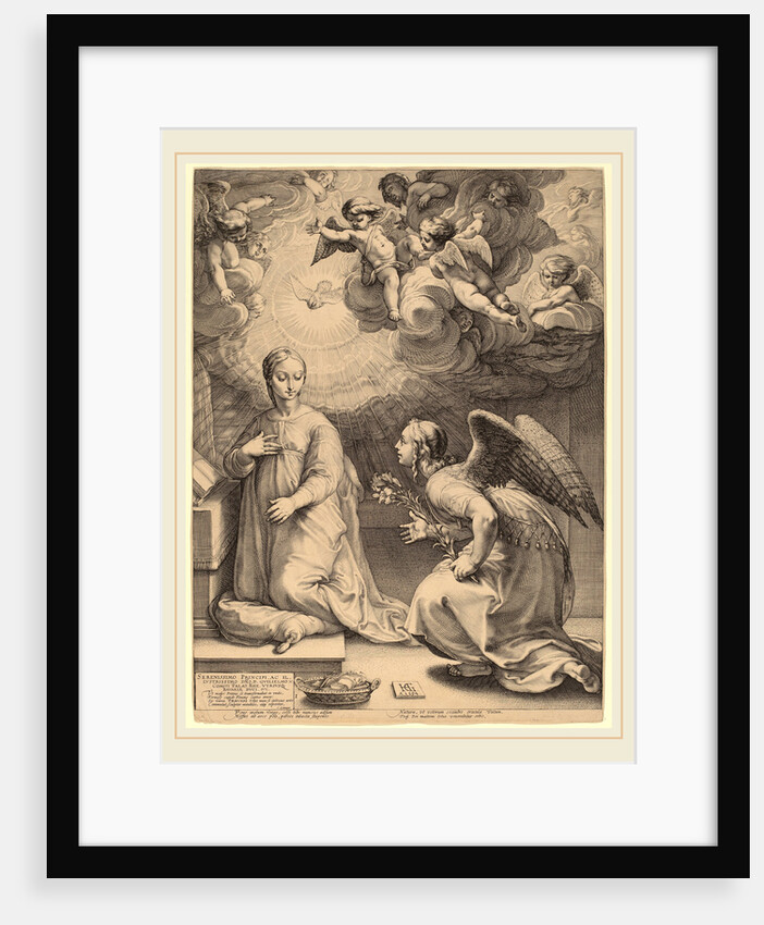 The Annunciation, 1594 by Hendrik Goltzius