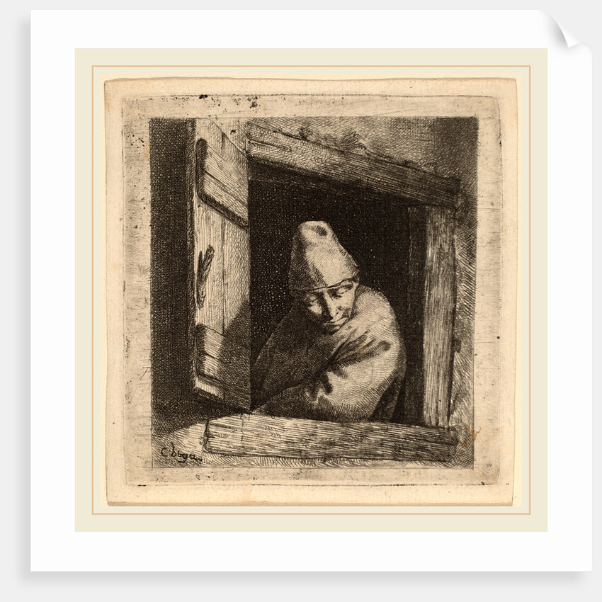 The Peasant in a Window by Cornelis Bega