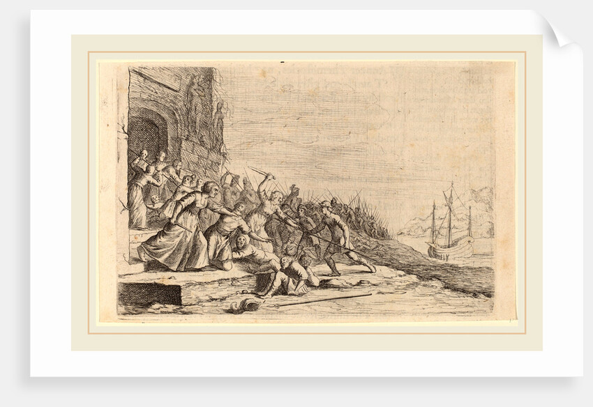 The Followers of Solon Defending the Temple of Venus, 1634 by Willem Basse