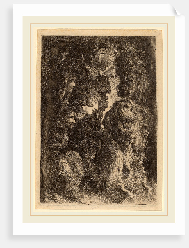 Fantastic Heads, 1638 by Jacques de Gheyn III