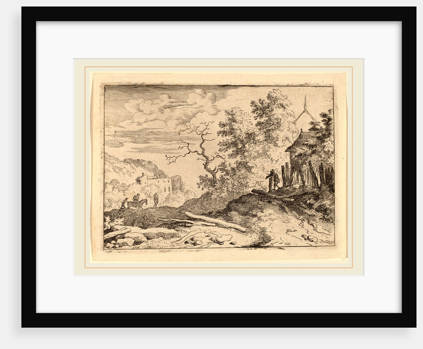 Hut with the Remains of a Hedge by Allart van Everdingen