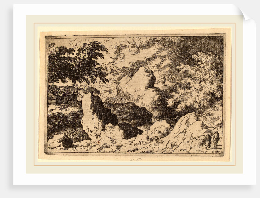 Three Men on a Rock by Allart van Everdingen
