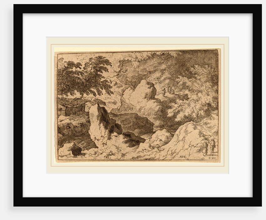 Three Men on a Rock by Allart van Everdingen