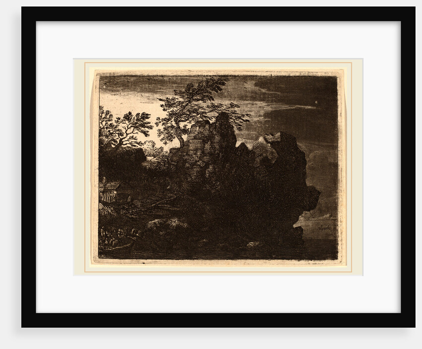 Large Rock at the River by Allart van Everdingen