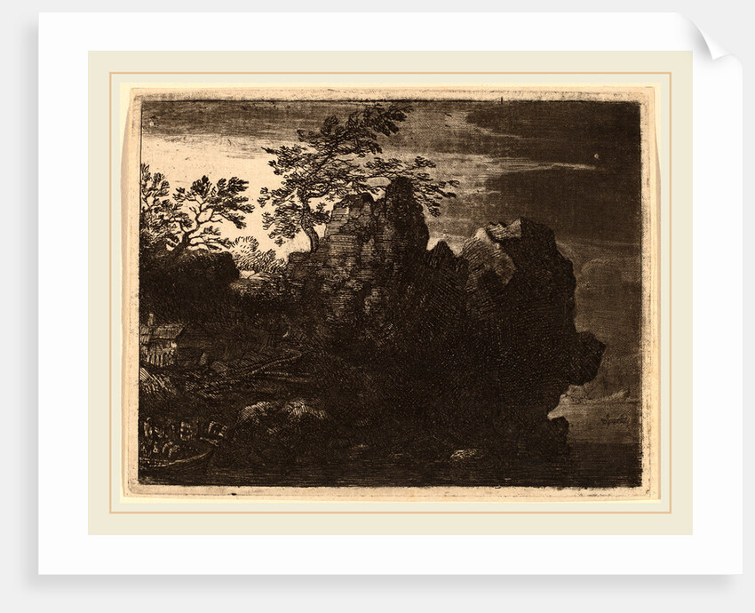 Large Rock at the River by Allart van Everdingen