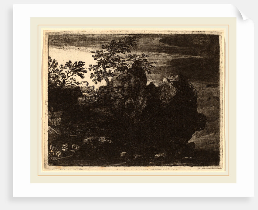 Large Rock at the River by Allart van Everdingen