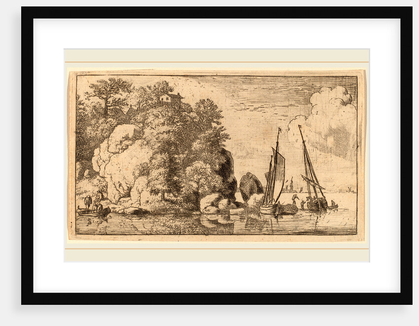 Two Boats on a Wide River by Allart van Everdingen