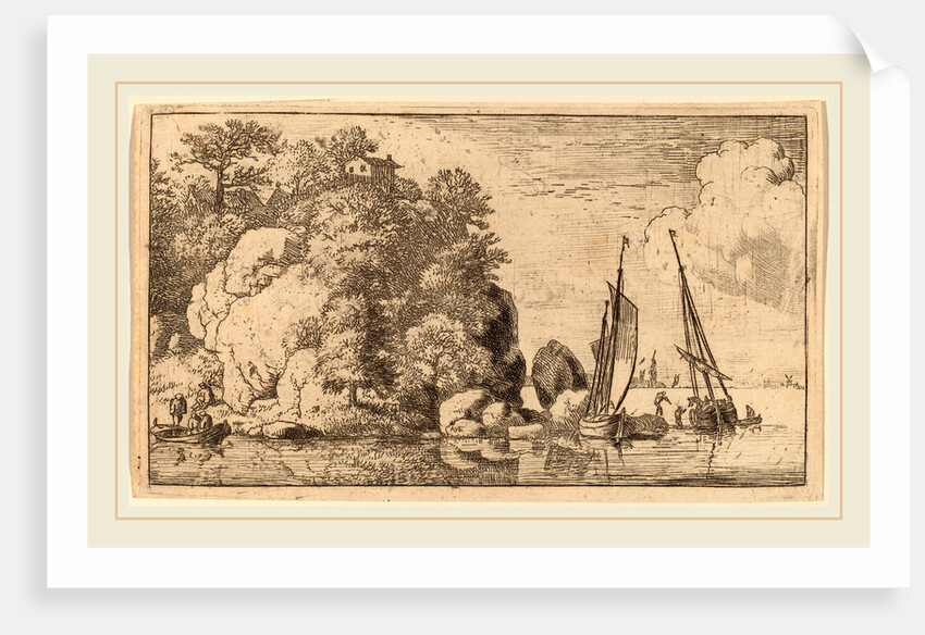 Two Boats on a Wide River by Allart van Everdingen
