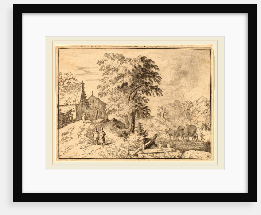 Cart with Two Draft Horses by Allart van Everdingen