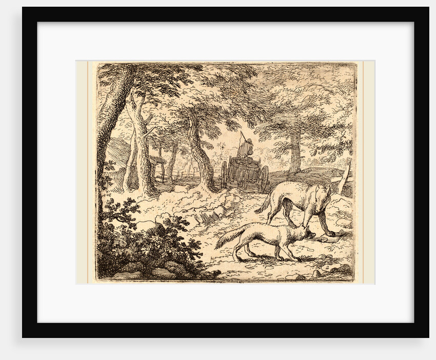 Reynard and the Wolf before the Fish Cart by Allart van Everdingen