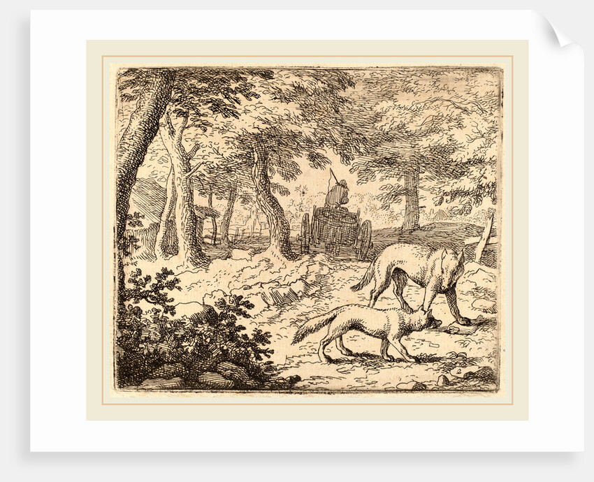 Reynard and the Wolf before the Fish Cart by Allart van Everdingen