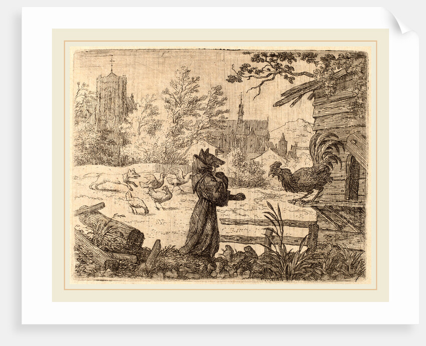 Reynard Disguised as a Monk by Allart van Everdingen