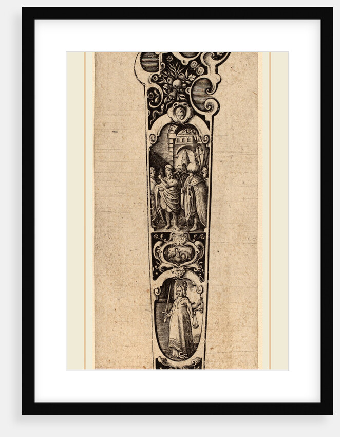 Handle for Knife or Fork, Ornamented with Figures by Hans Janssen