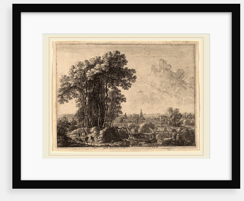 Landscape with Horseman and Three Travelers by Gilles Neyts