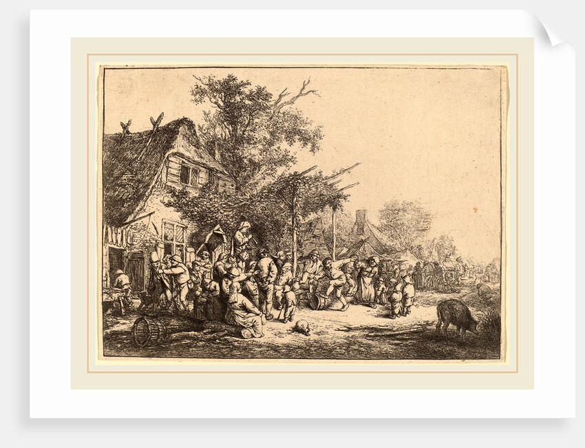 Dance under the Trellis, probably 1652 by Adriaen van Ostade