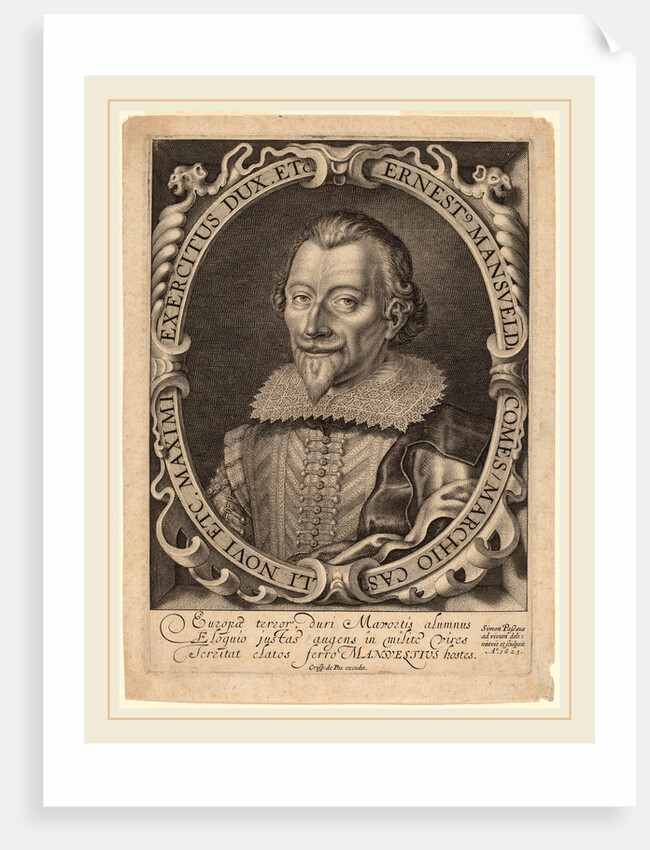 Count Ernest Mansfeld, 1623 by Simon de Passe