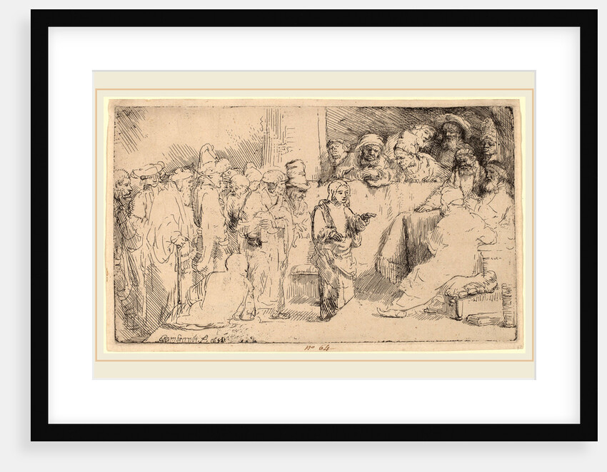 Christ Disputing with the Doctors: a Sketch, 1652 by Rembrandt van Rijn
