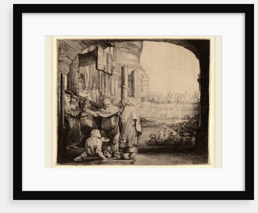 Peter and John Healing the Cripple at the Gate of the Temple, 1659 by Rembrandt van Rijn