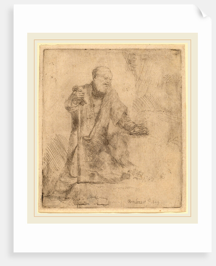 Saint Peter in Penitence, 1645 by Rembrandt van Rijn