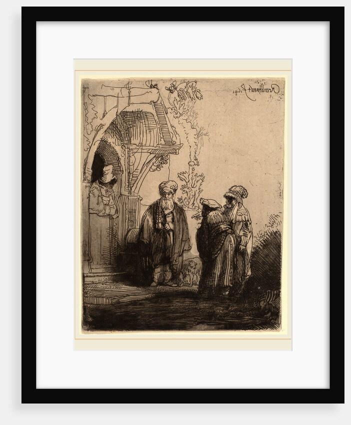 Three Oriental Figures, 1641 by Rembrandt van Rijn