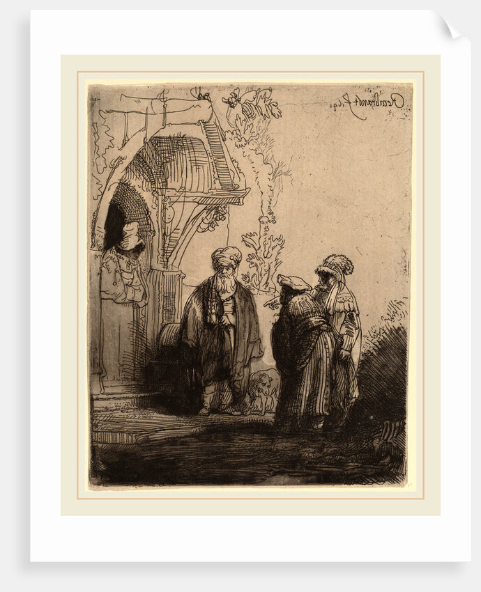 Three Oriental Figures, 1641 by Rembrandt van Rijn