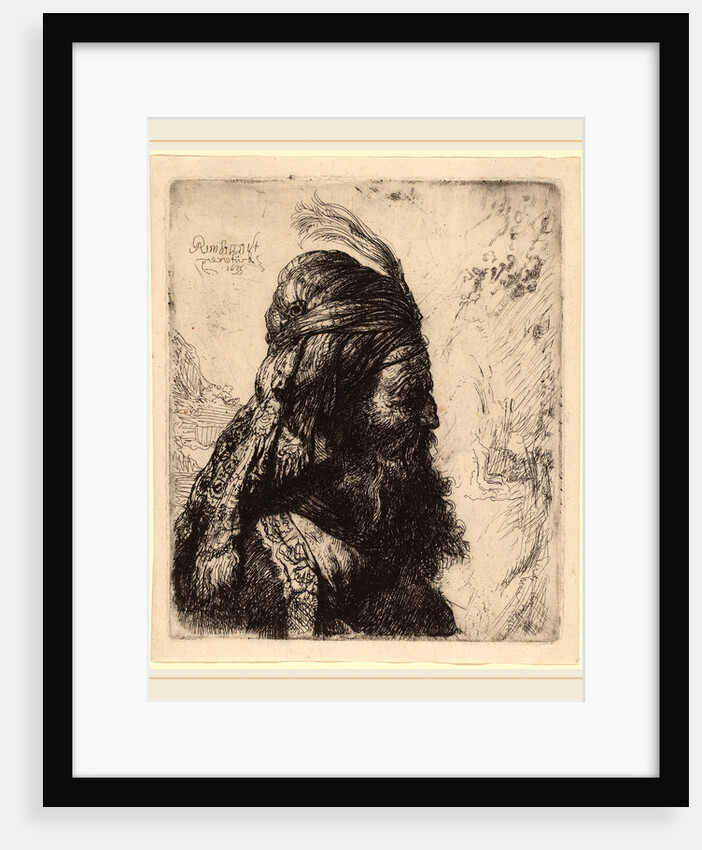 The Third Oriental Head, 1635 by Rembrandt van Rijn and Studio of Rembrandt van Rijn