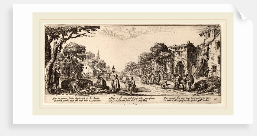 Dying Soldiers by the Roadside by Gerrit van Schagen