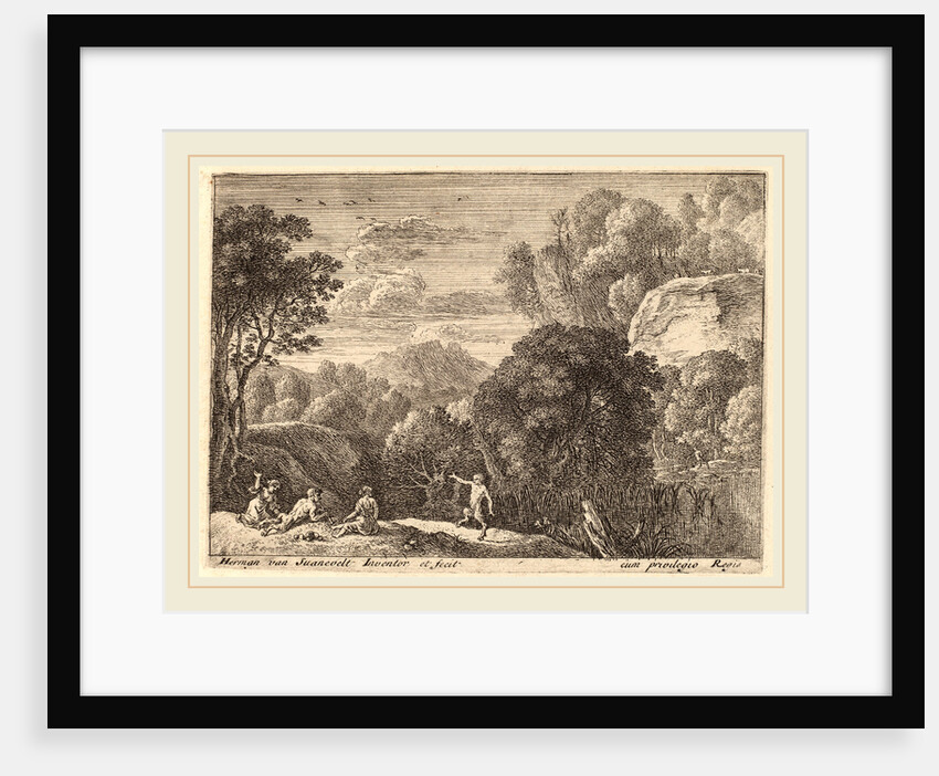 A Dancing Satyr by Herman van Swanevelt