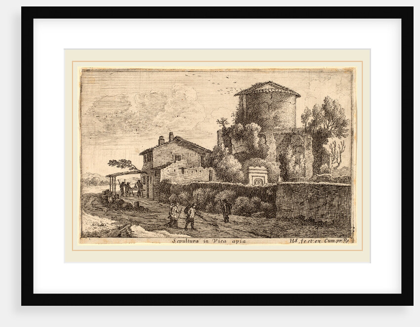 Tomb on the Via Appia by Herman van Swanevelt