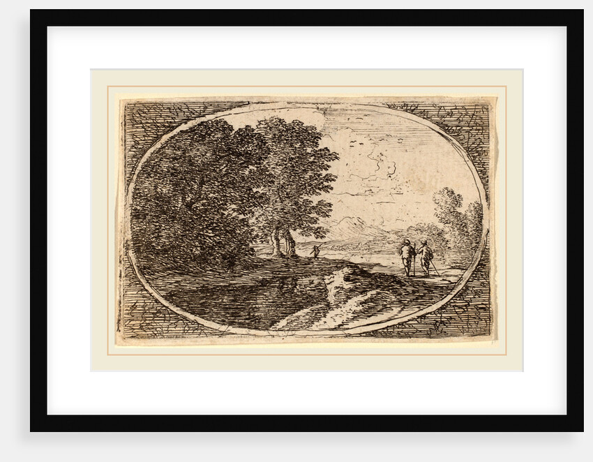 Three Men Carrying Staffs by Herman van Swanevelt