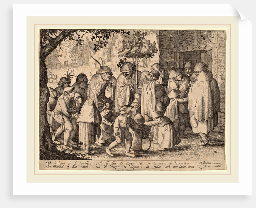 Procession of Feasting Lepers, 1608 by Claes Jansz Visscher