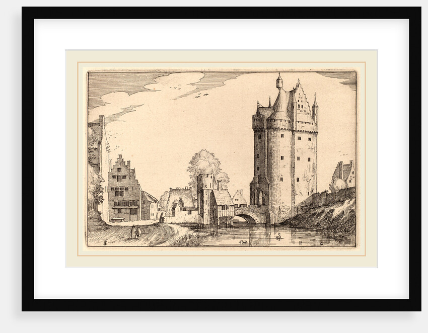 Town Gate by Claes Jansz Visscher