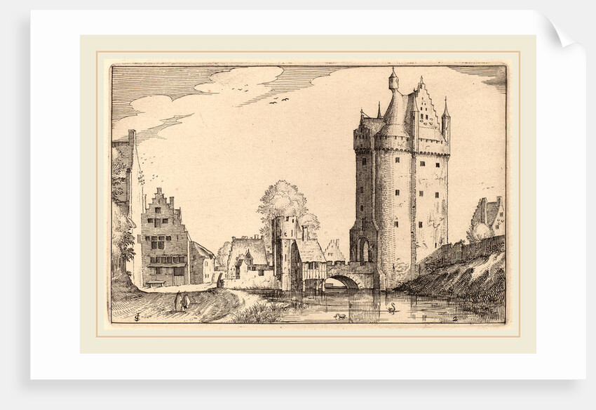Town Gate by Claes Jansz Visscher