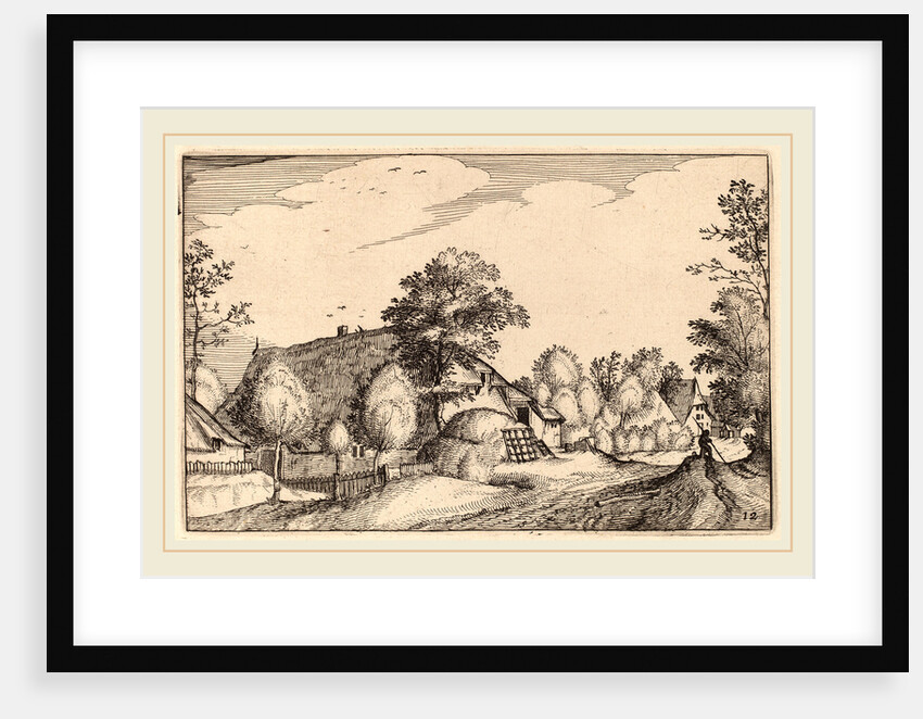 Village Road by Claes Jansz Visscher