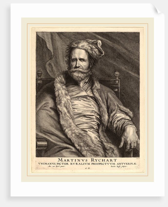 after Sir Anthony van Dyck, Martin Rijckaert by Jacobus Neeffs