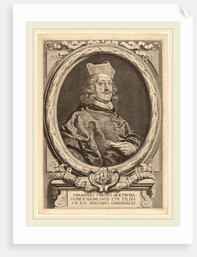 Cardinal Giovanni Carlo dei Medici, before 1691 by Adriaen Haelwegh