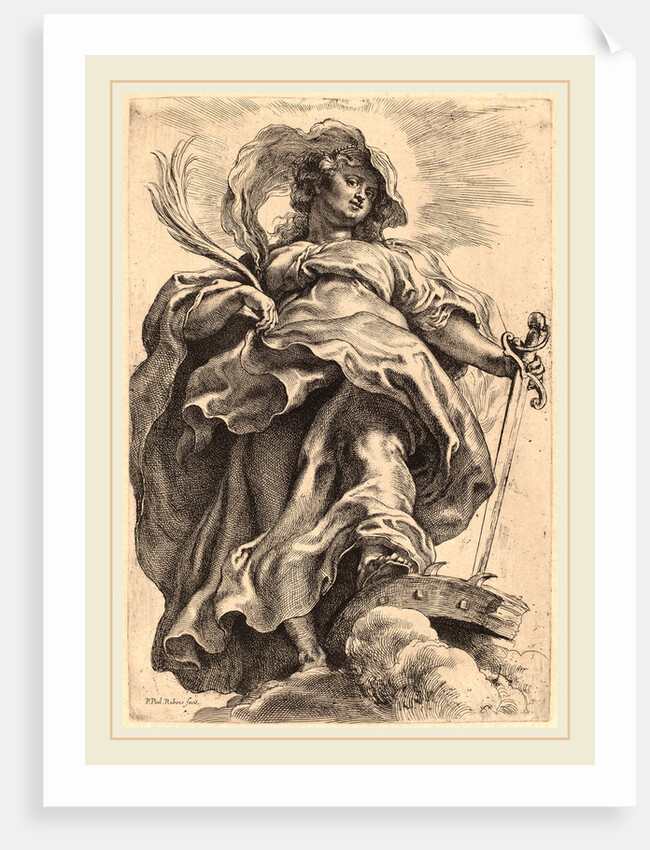 Saint Catherine in the Clouds by Sir Peter Paul Rubens